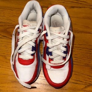 Nike AirMax little boy kid’s sneakers red/white/blue